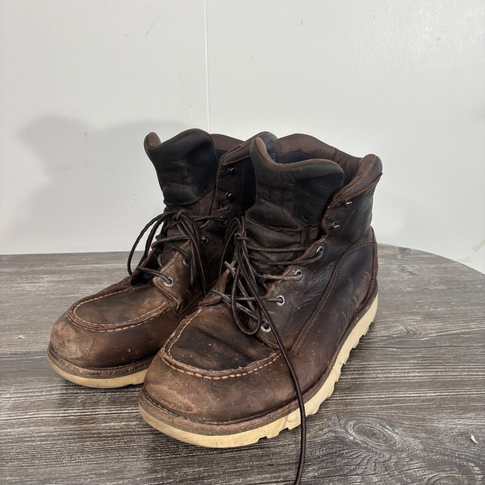 Red Wing Shoes Boots Mens Size 11 D Brown Leather Moc Toe Work Combat 1222